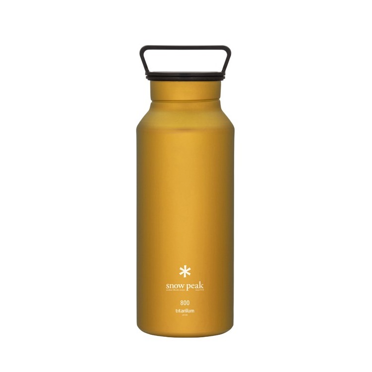 snowpeak 鈦金屬瓶800黃色  TW-800-YL