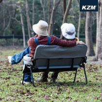KZM 素面雙人折疊椅專用布套(灰色)  