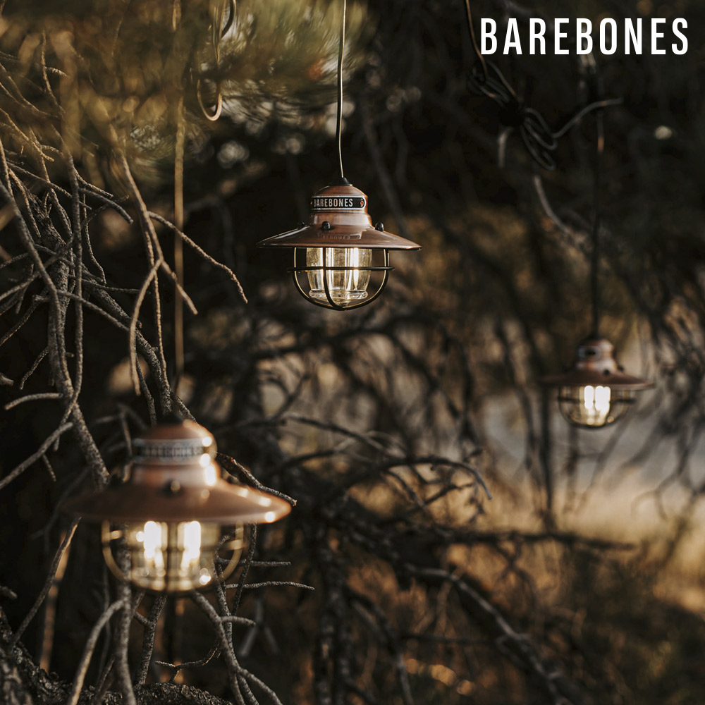 Barebones 【三入一組】串連垂吊營燈 Edison String Lights /古銅色