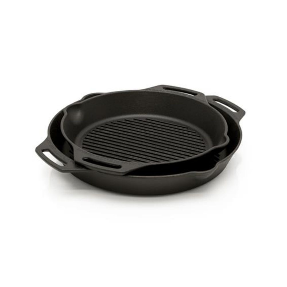 Petromax 雙耳條紋鑄鐵煎鍋 30cm Grill Fire Skillet