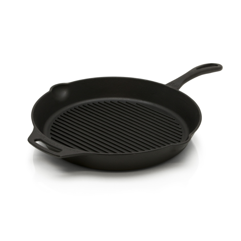 Petromax 單柄條紋鑄鐵煎鍋 30cm Grill Fire Skillet